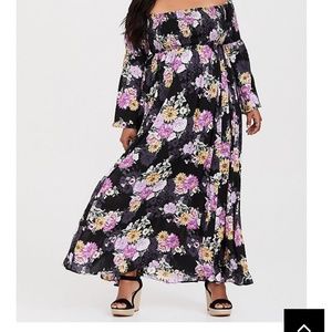 Off Shoulder Maxi Dress